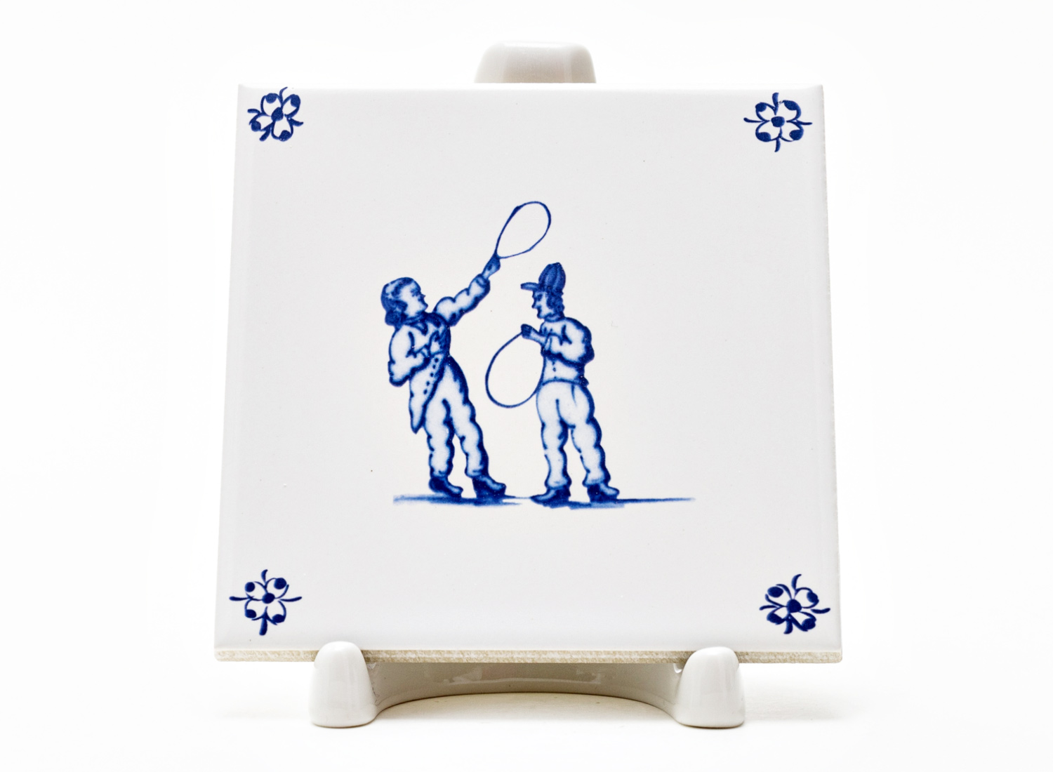 Изразец «Голландский Детские игры. Игра с обручем»