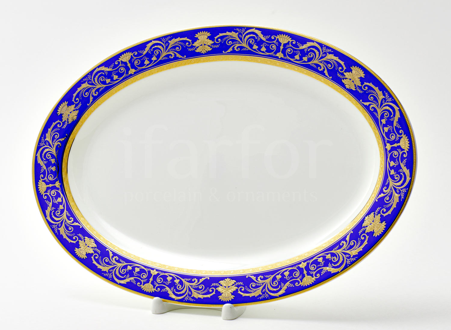 Блюдо овальное «Кобальт»