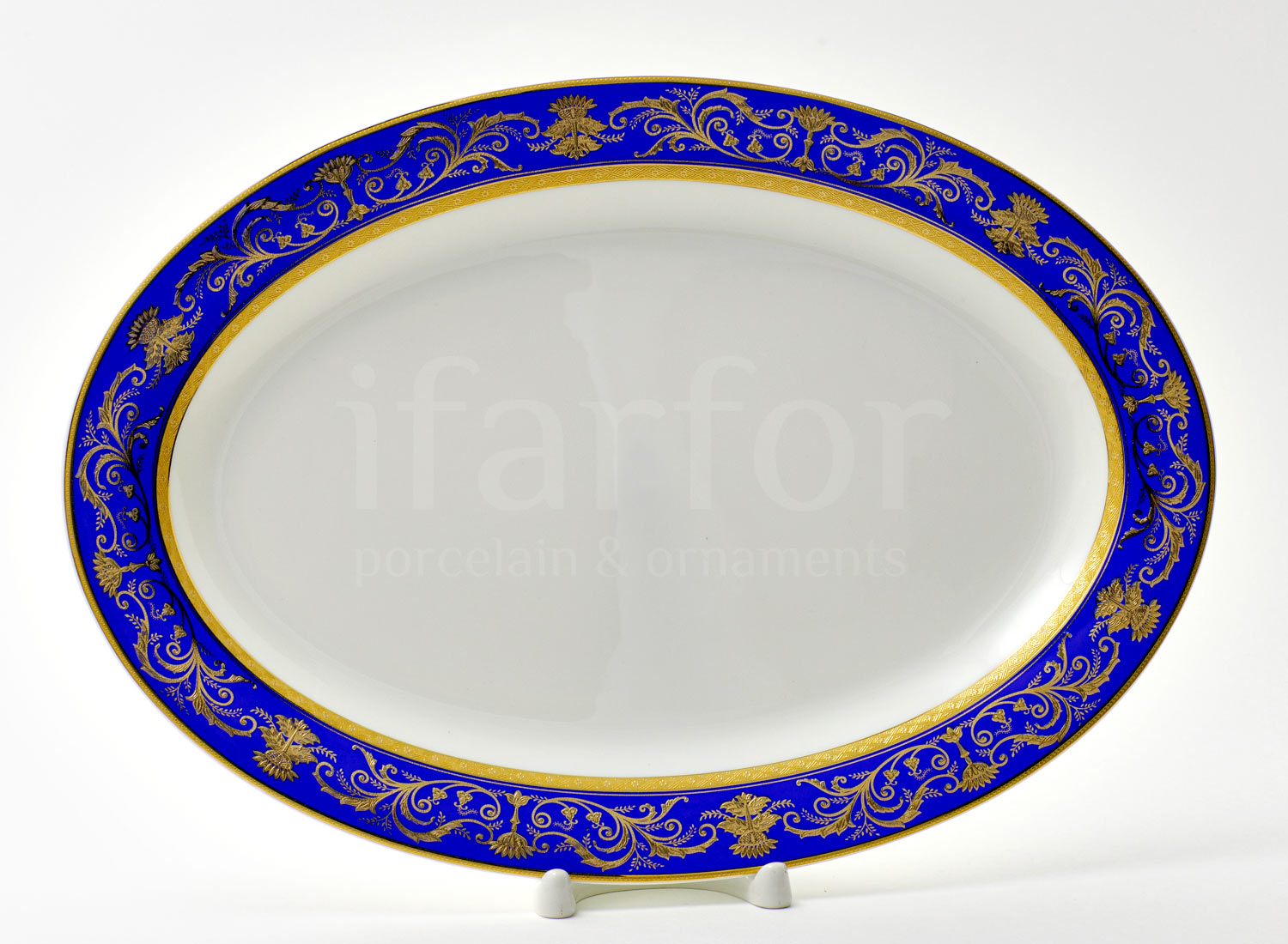 Блюдо овальное «Кобальт»