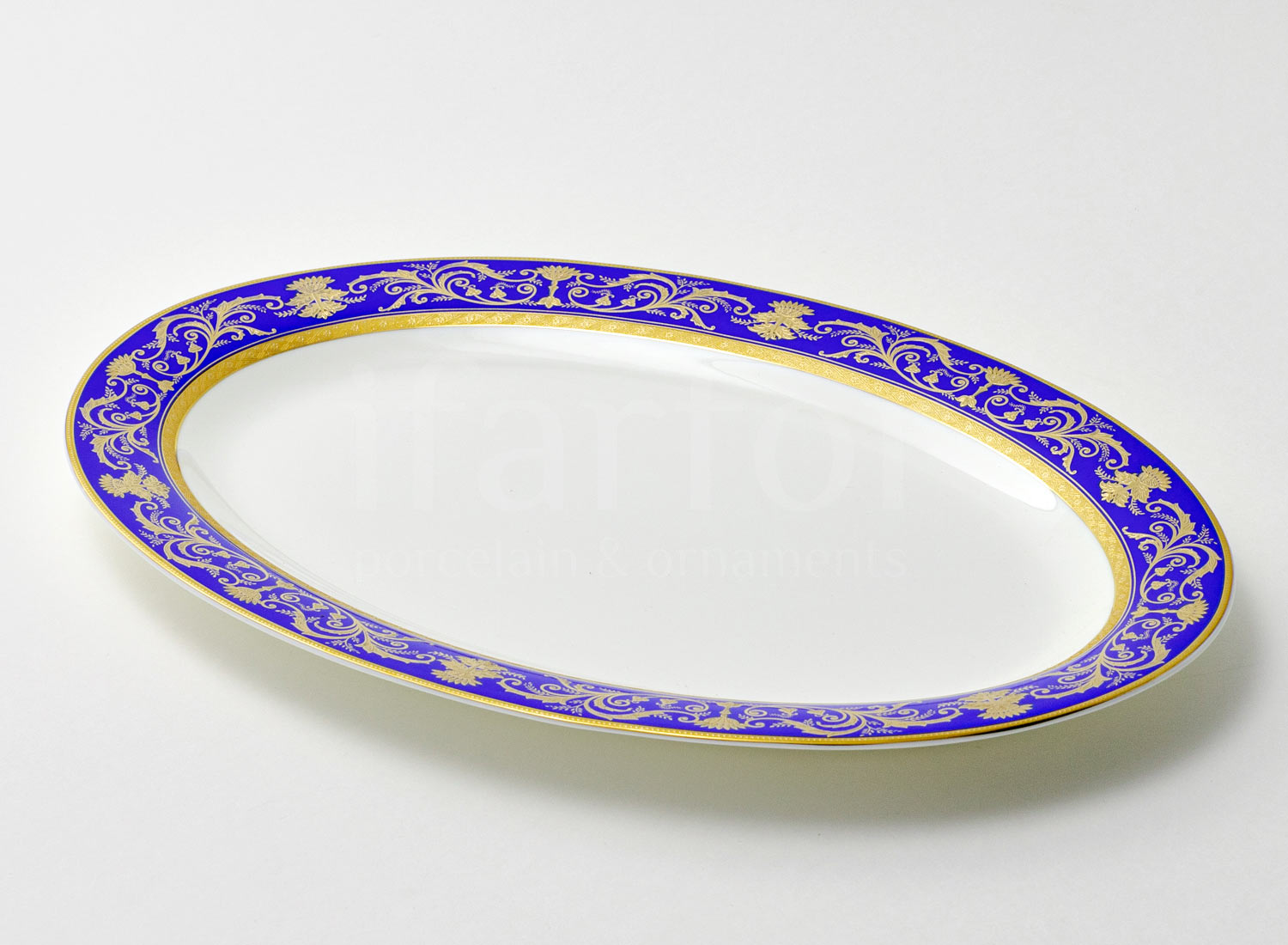 Блюдо овальное «Кобальт»