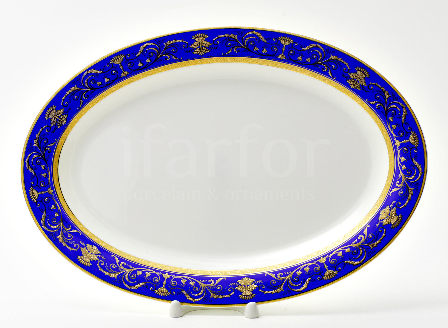 Блюдо овальное «Кобальт»