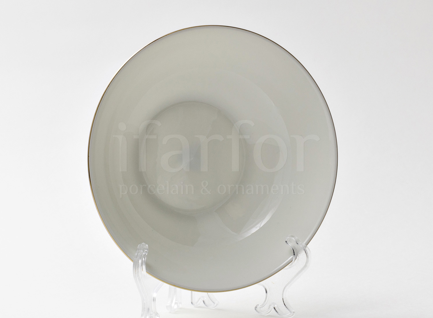 Салатник «Золотая лента» Форма: STOPPARD Стандарт. Костяной фарфор. 150 мм.