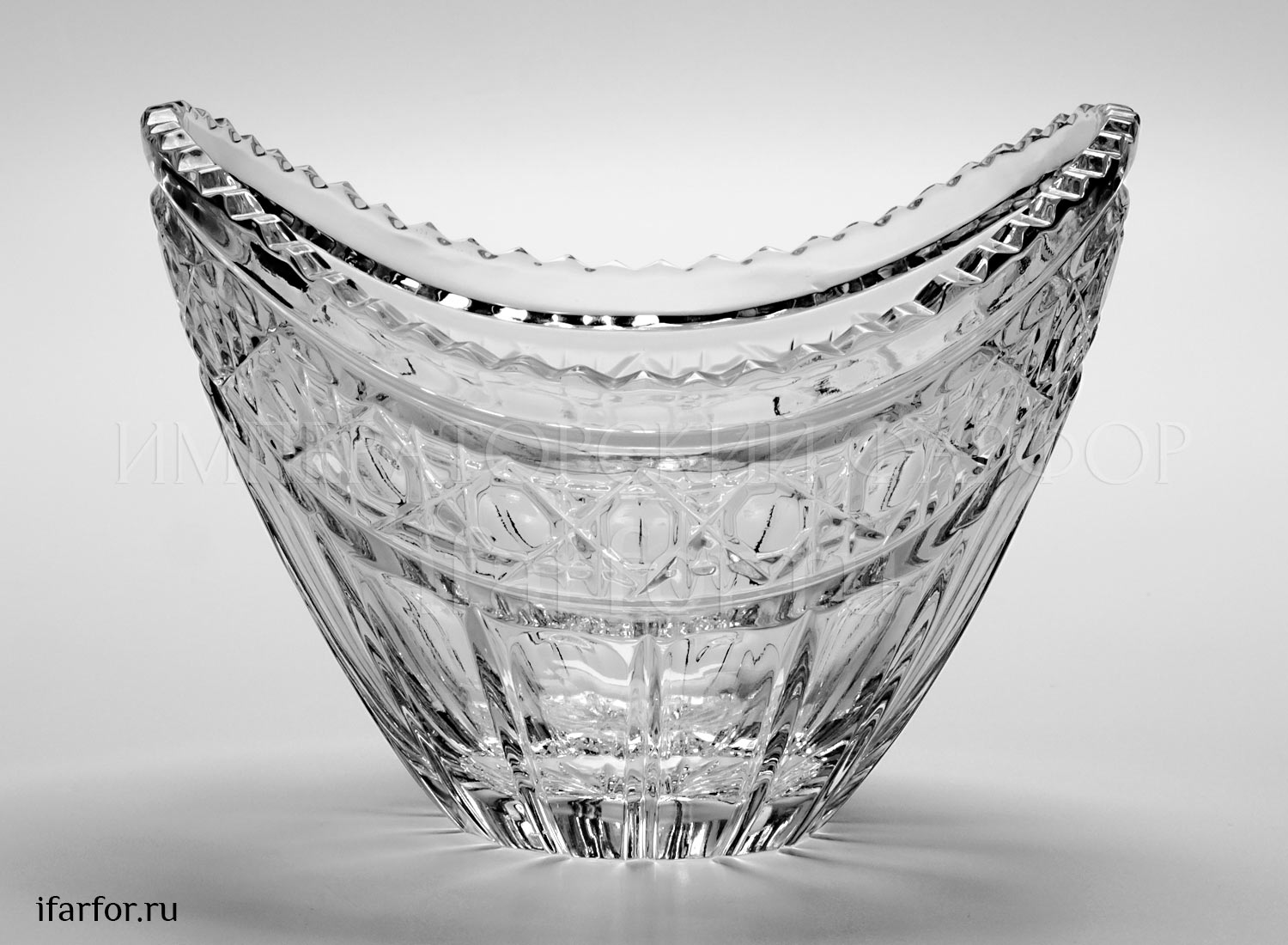 Ваза для стола «Ожерелье» Форма: Большая. Хрусталь. 190 x 146 мм.