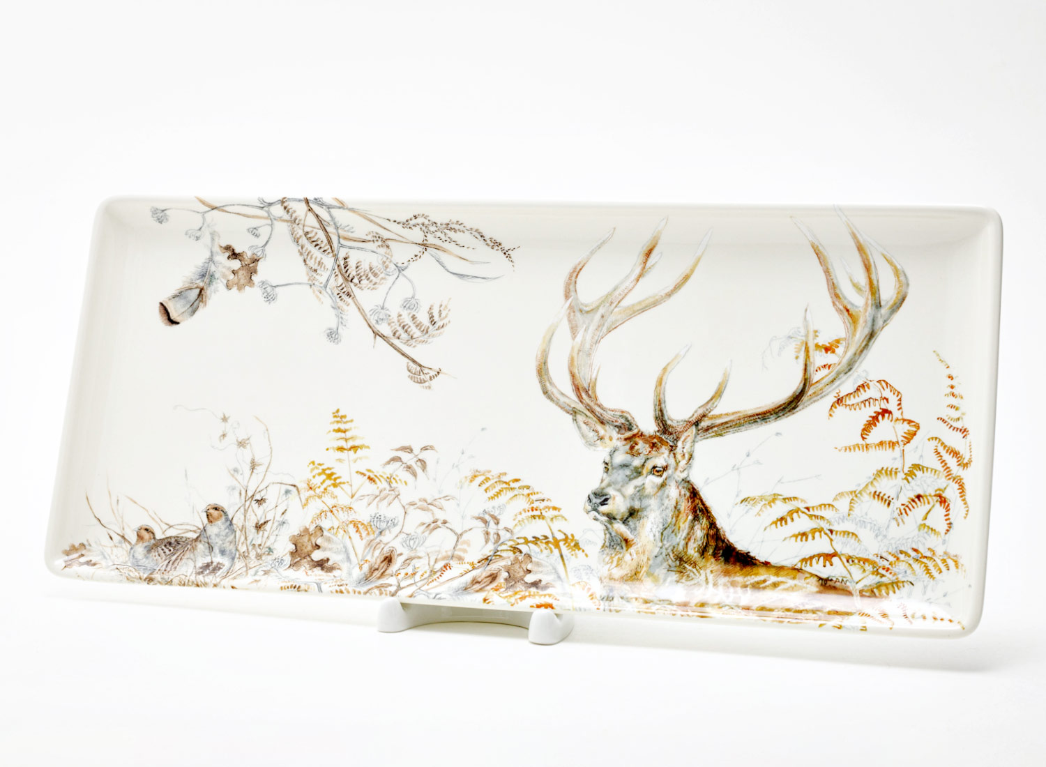 Блюдо прямоугольное «STAG SOLOGNE» Форма: GIEN Рошель. Фаянс. 360 мм.