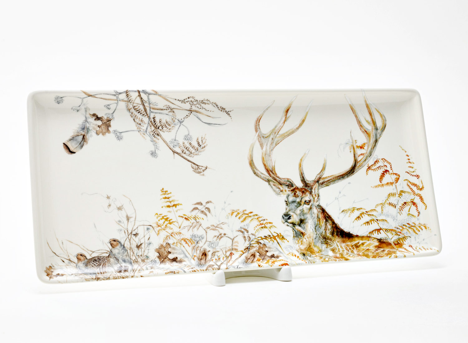 Блюдо прямоугольное «STAG SOLOGNE» Форма: GIEN Рошель. Фаянс. 360 мм.