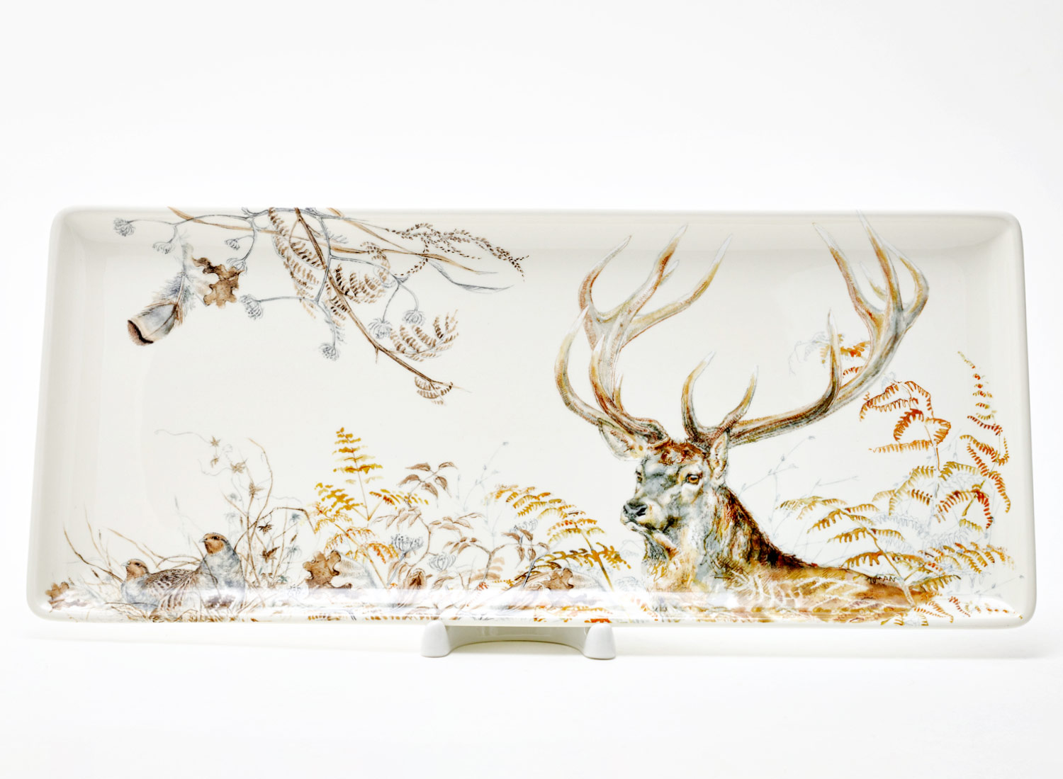 Блюдо прямоугольное «STAG SOLOGNE» Форма: GIEN Рошель. Фаянс. 360 мм.