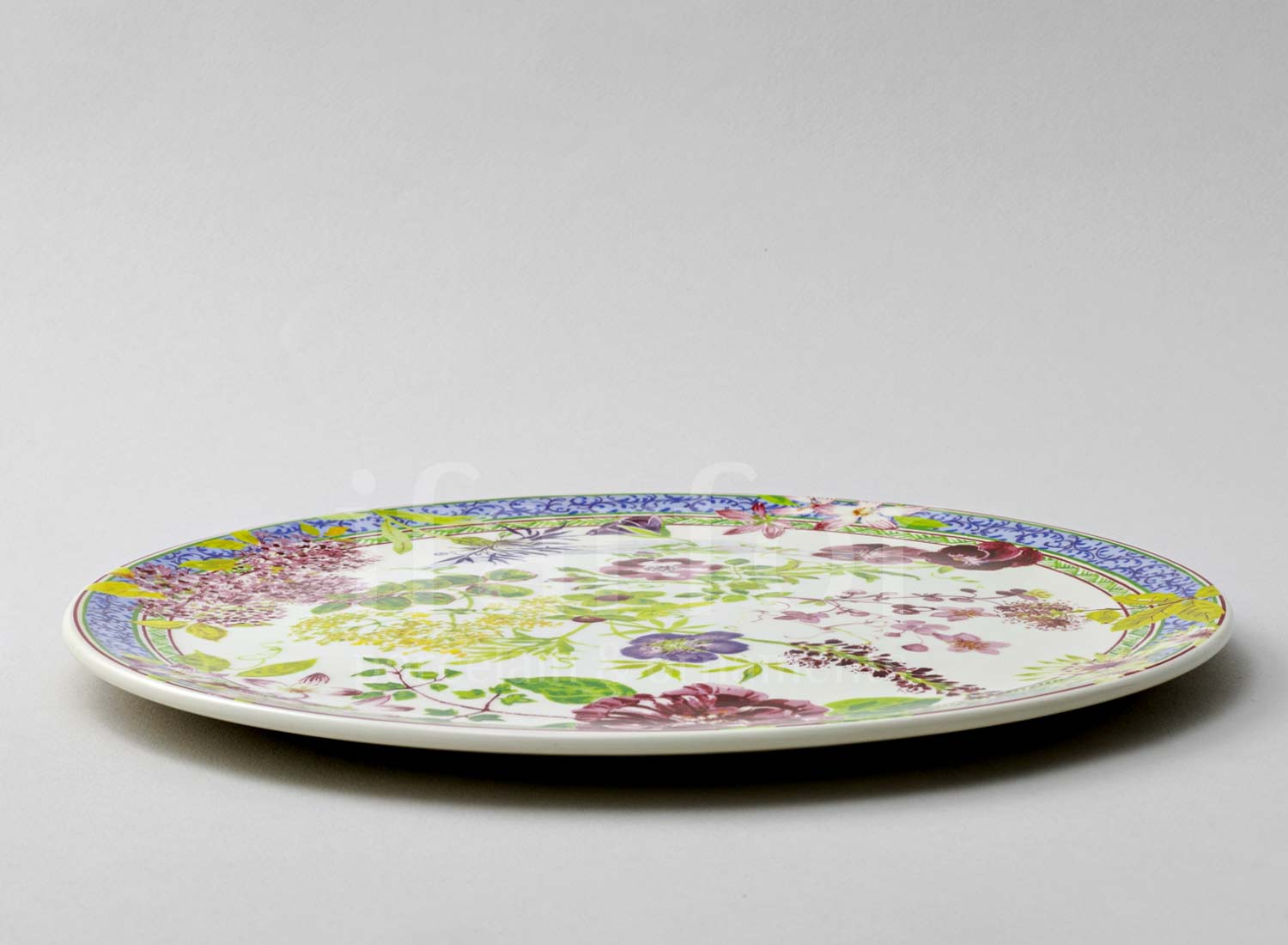 Блюдо для торта «MILLEFLEURS» Форма: GIEN Шампань. Фаянс. 300 мм.