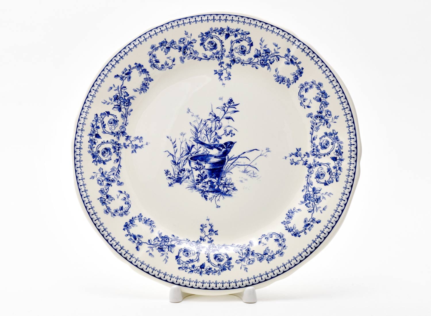 Набор тарелок столовый «OISEAU DEPAREILLEES BLEU» Форма: GIEN Шампань. Фаянс. 232 мм.