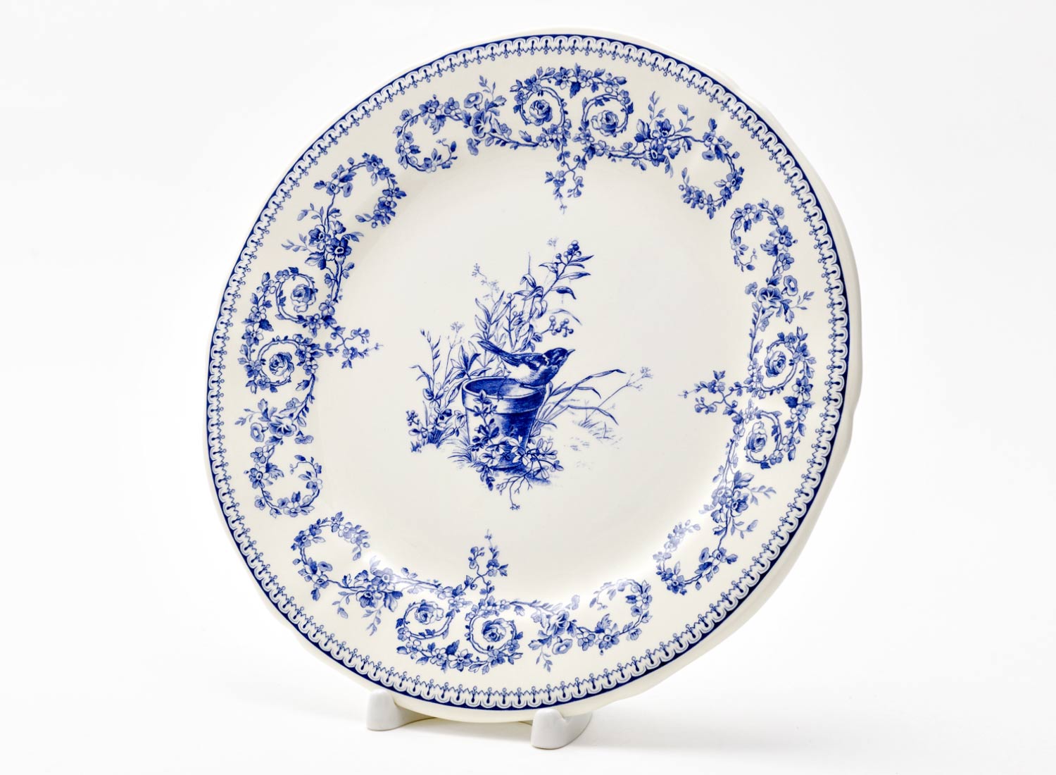 Набор тарелок столовый «OISEAU DEPAREILLEES BLEU» Форма: GIEN Шампань. Фаянс. 232 мм.