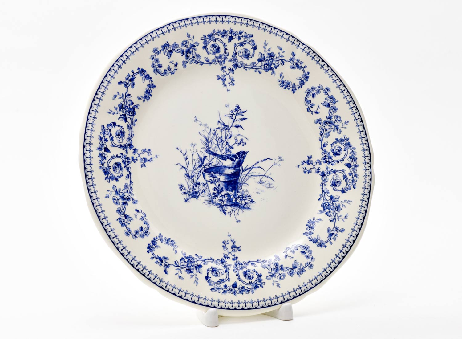 Набор тарелок столовый «OISEAU DEPAREILLEES BLEU» Форма: GIEN Шампань. Фаянс. 232 мм.