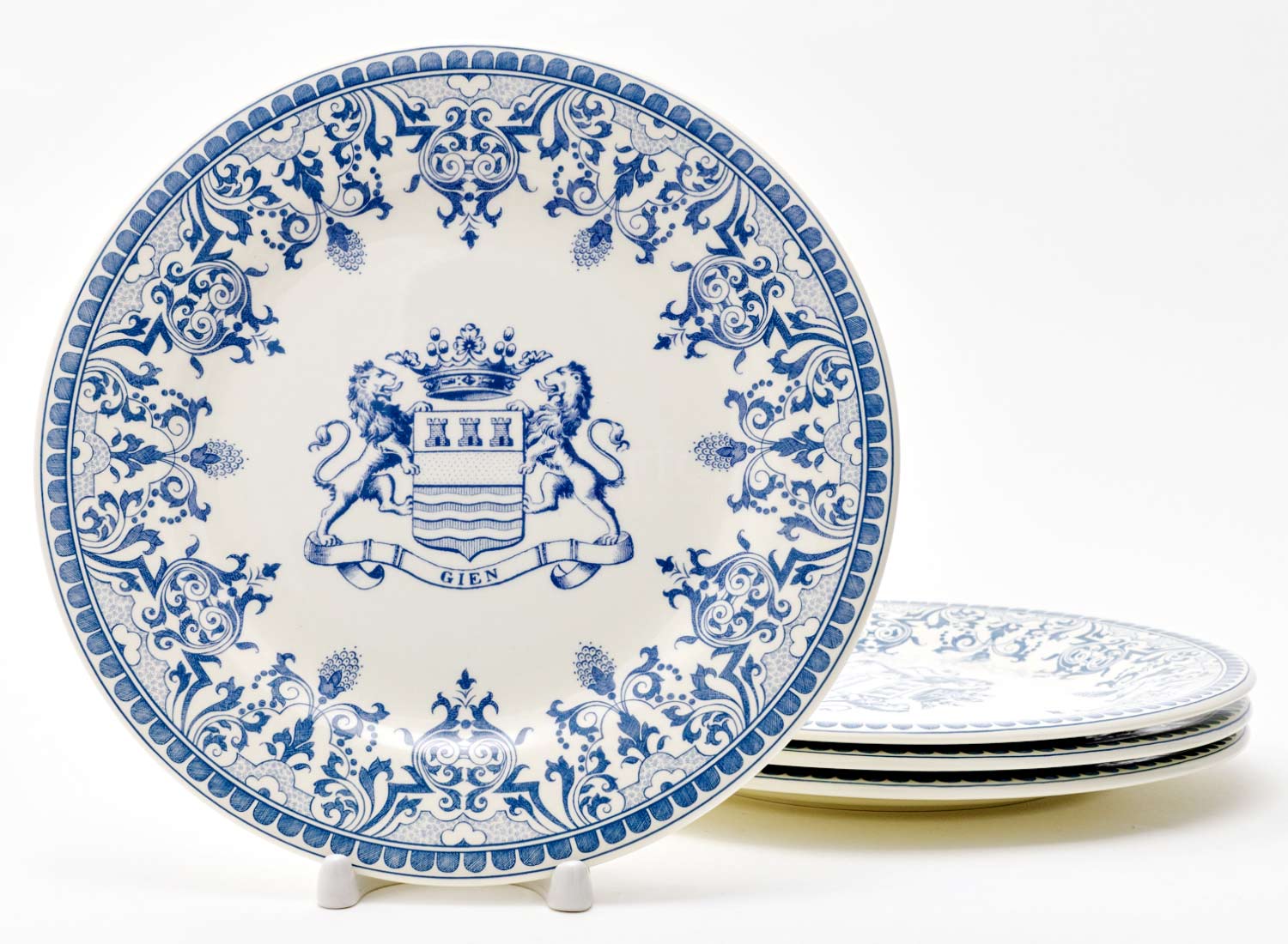 Набор тарелок столовый «BLASON DEPAREILLEES BLEU» Форма: GIEN Шампань. Фаянс. 232 мм.