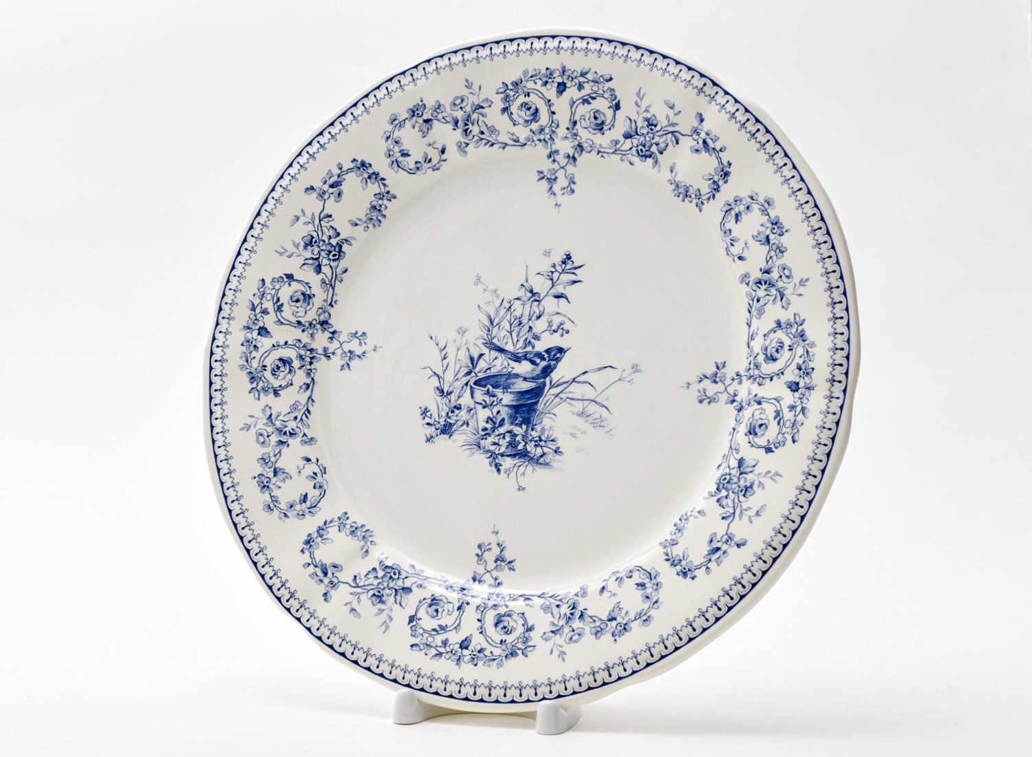 Набор тарелок столовый «OISEAU DEPAREILLEES BLEU» Форма: GIEN Шампань. Фаянс. 273 мм.