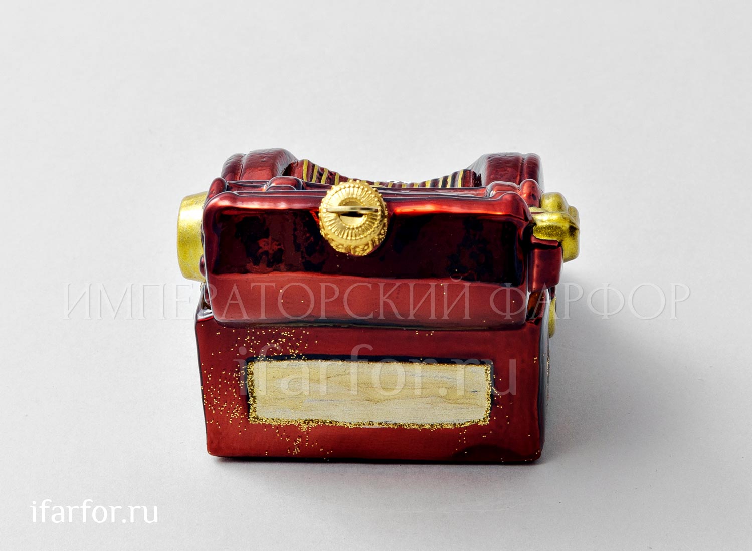 Елочная игрушка «Ретро Техника. Пишущая машинка» Стекло. 125 мм.