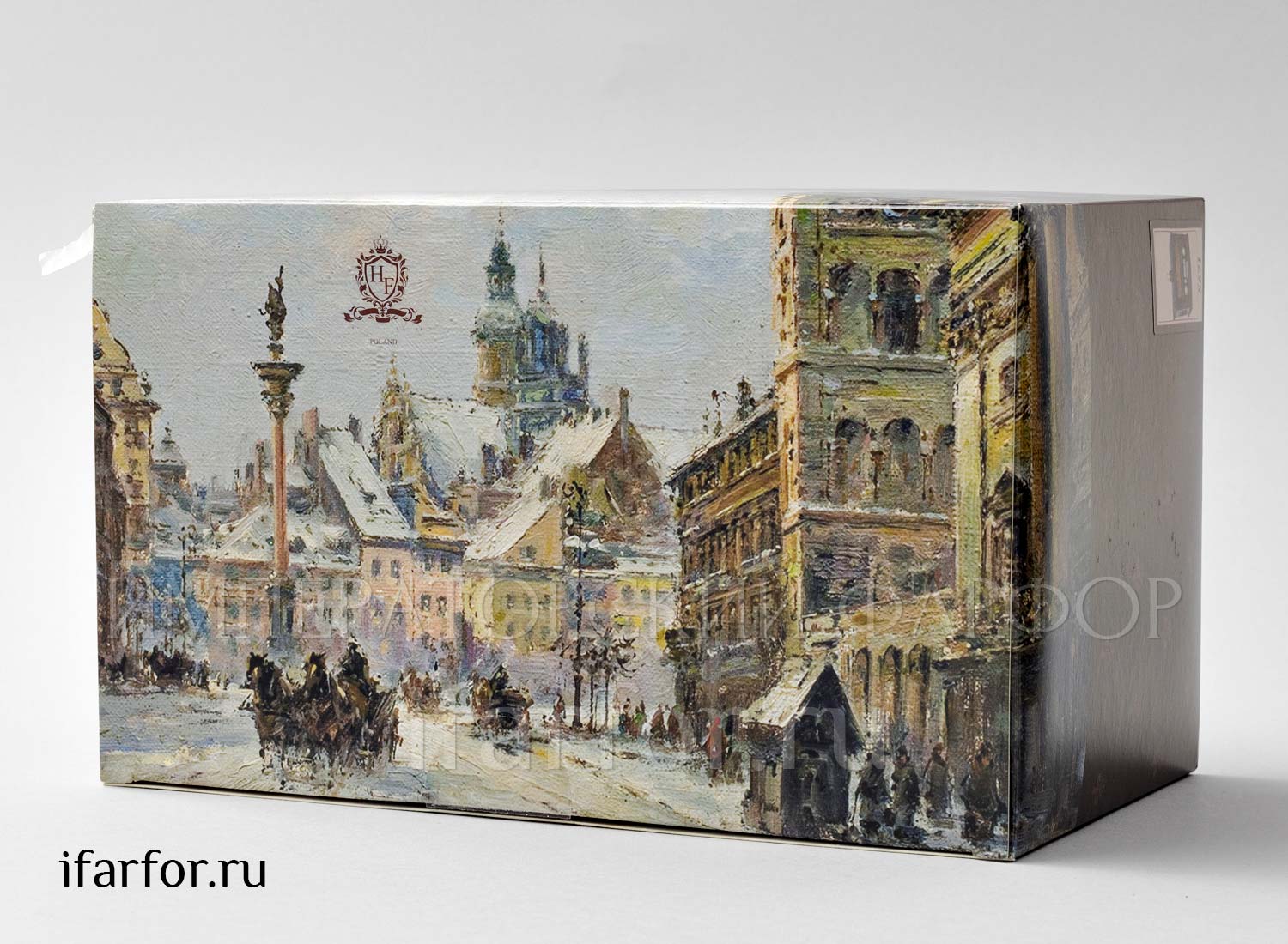 Елочная игрушка в подарочной коробке «Ретро Техника. Старинное Радио» Стекло. 85 x 80 мм.