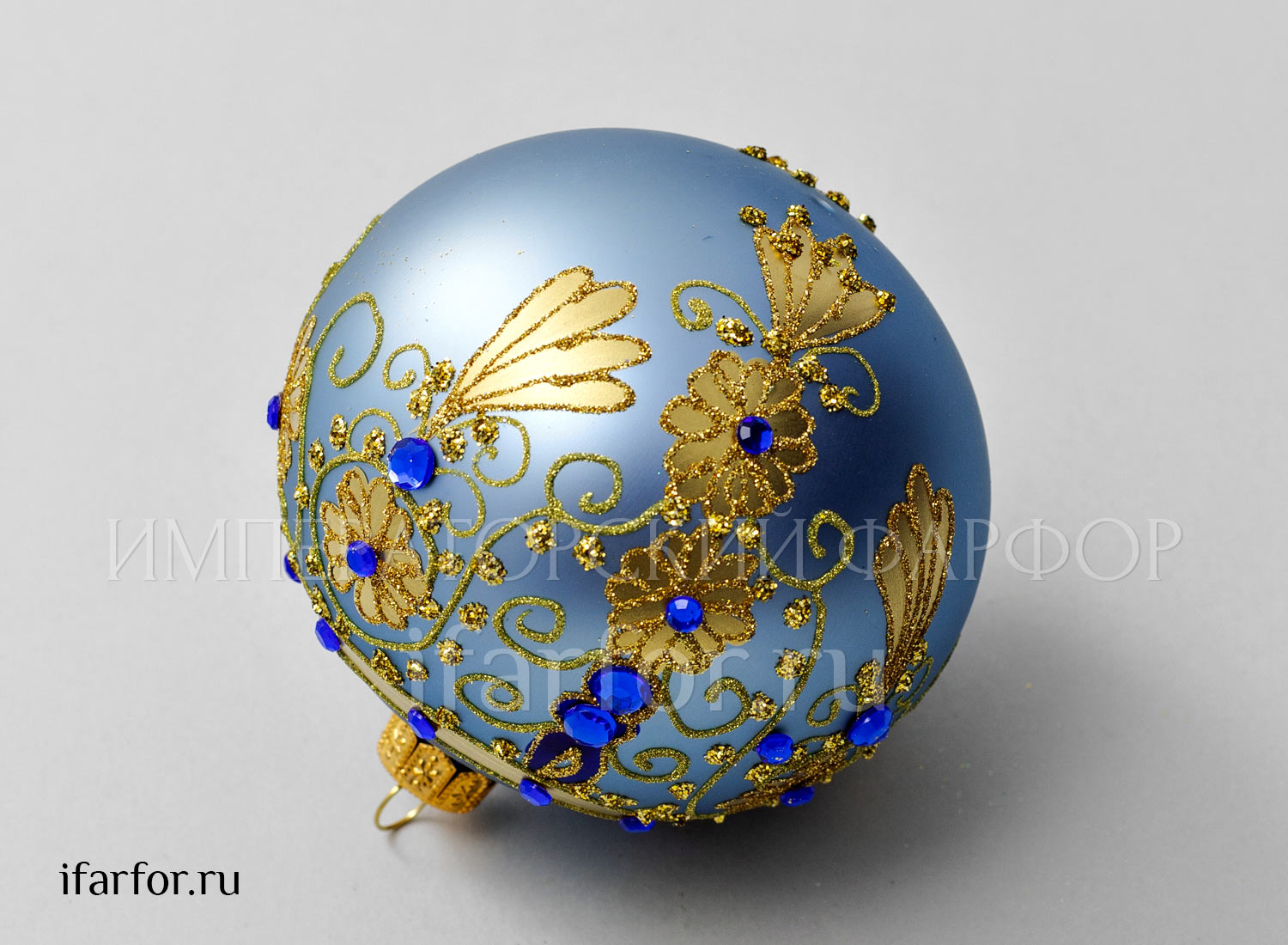 Елочная игрушка «Шар большой» Форма: Шар большой. Стекло. 100 x 110 мм.