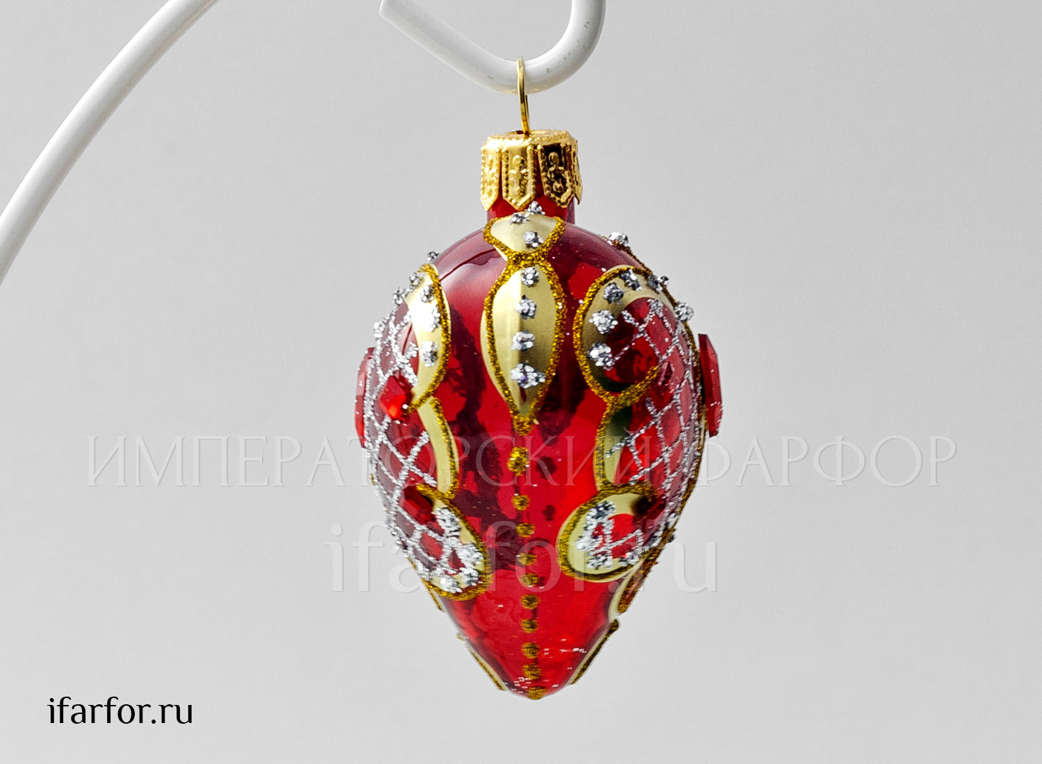 Елочная игрушка «Сердечко» Форма: Сердечко. Стекло. 71 мм.