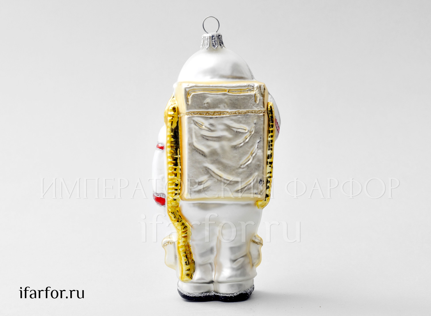 Елочная игрушка «Космонавт» Форма: Космонавт. Стекло. 145 мм.