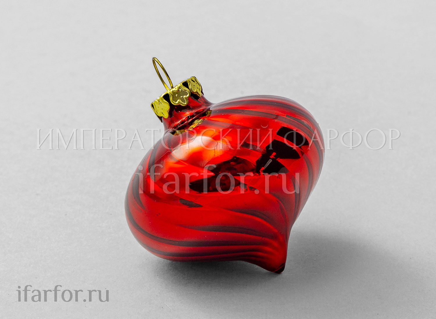 Елочная игрушка «Капля» Форма: Капля. Стекло. 50 мм.