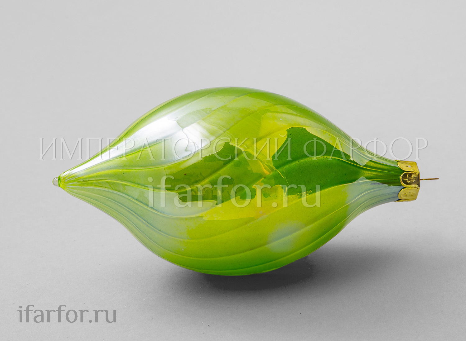 Елочная игрушка «Конус» Форма: Конус. Стекло. 80 x 150 мм.