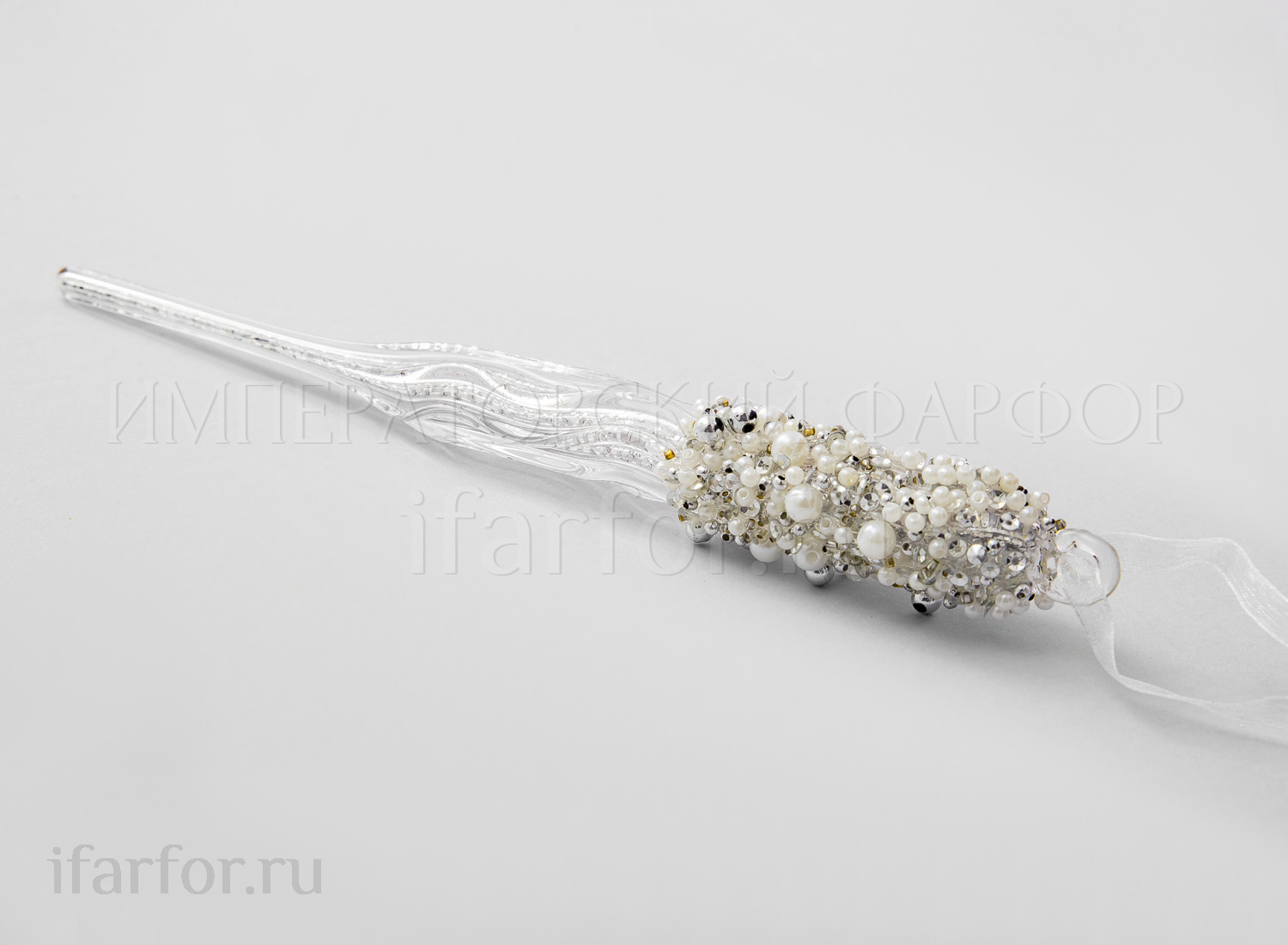 Елочная игрушка «Сосулька» Форма: Сосулька. Стекло, пластик. 225 мм.
