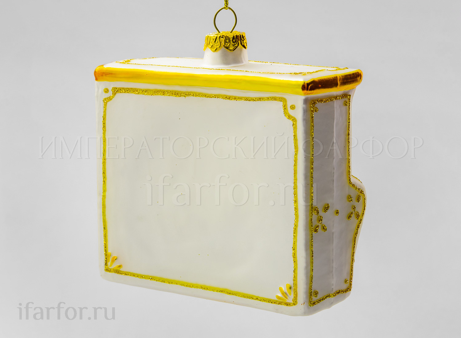Елочная игрушка «Фортепиано» Форма: Фортепиано. Стекло. 100 мм.