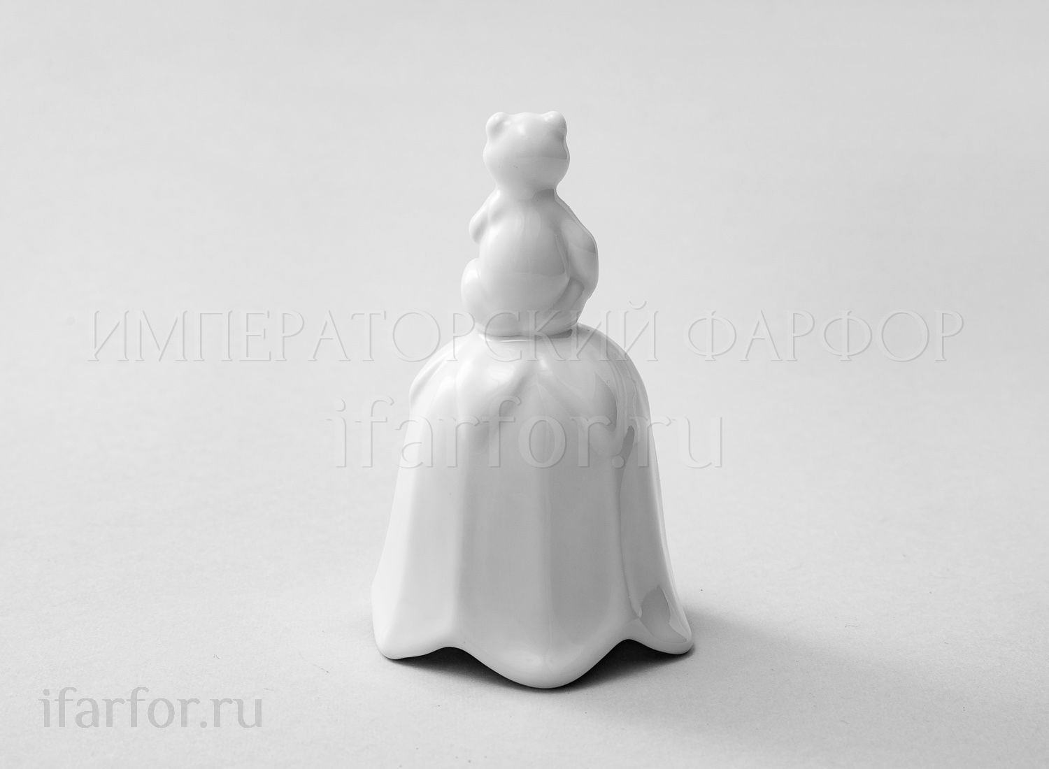 Колокольчик «Колокольчик-медведь» Форма: Колокольчик. Твердый фарфор. 60 мм.