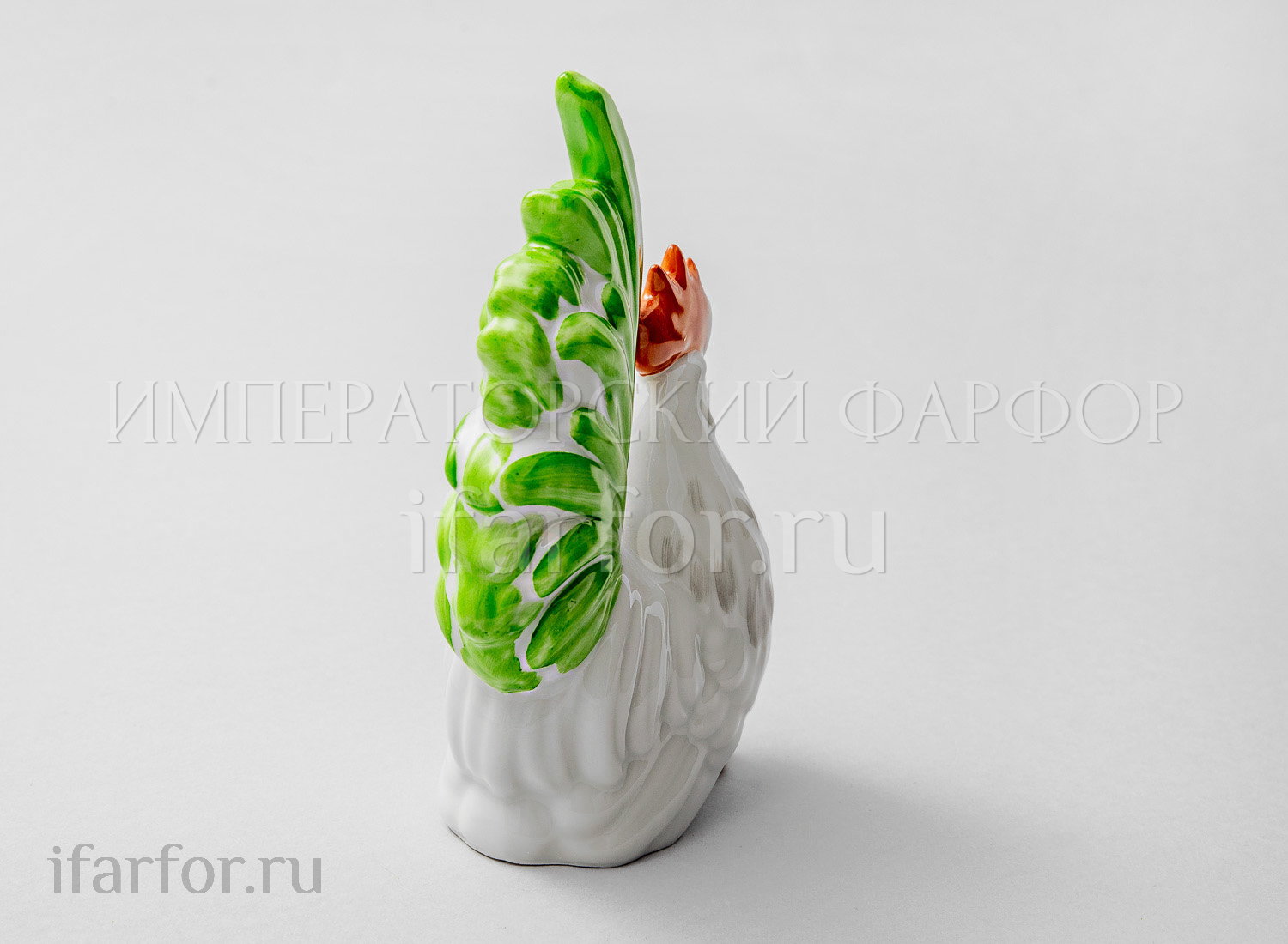 Солонка «Петух» Форма: Петух. Твердый фарфор. 140 мм.