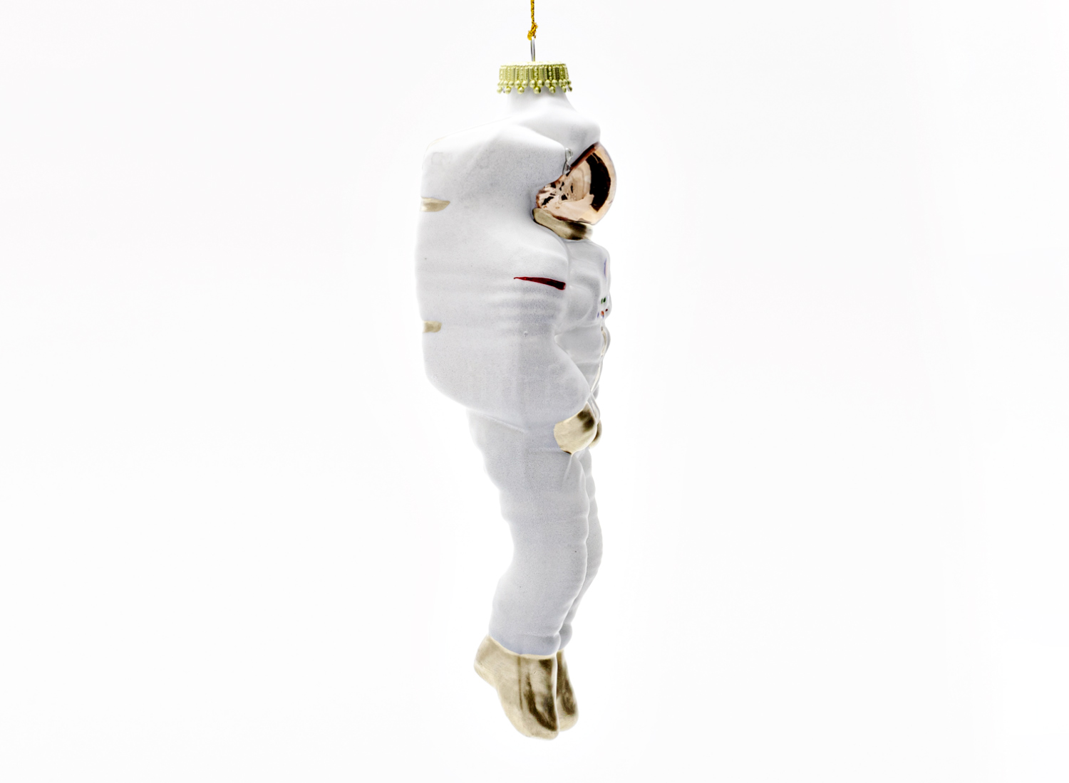 Елочная игрушка «Космонавт Major Tom» Стекло. 65 x 185 мм.
