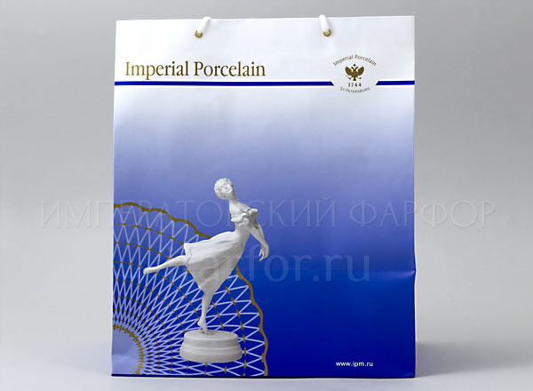 Бумажный пакет СР/ Р с балериной (31*37*11)