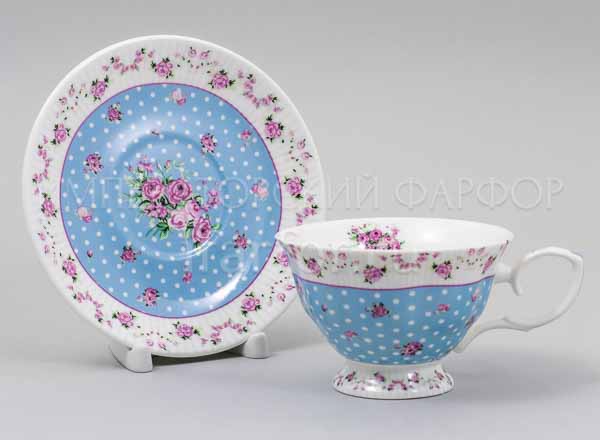 Cup and saucer tea Богемия 