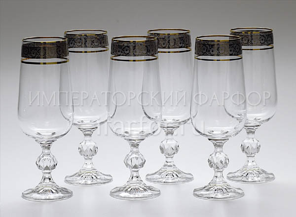 Набор бокалов для воды Цветочный орнамент 6/6 КлаудиаSTERNA