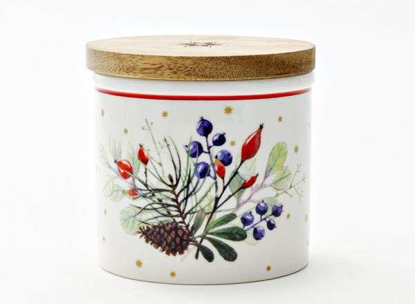 Банка с деревянной крышкой Календа Стандартная