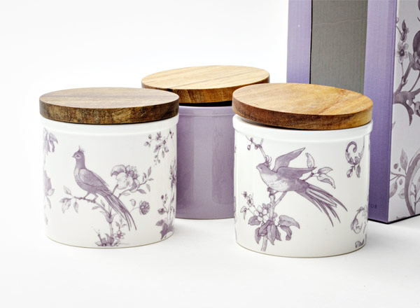 Набор из 3 банок в подарочной коробке Monplaisir Violet Монплезир фиолетовый 3/6 Стандартная