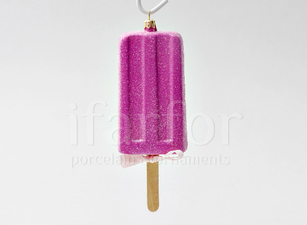 Елочная игрушка Клубничное мороженое