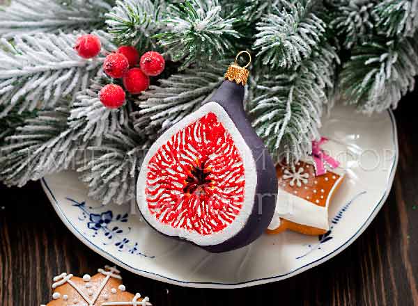 Елочная игрушка Инжир
