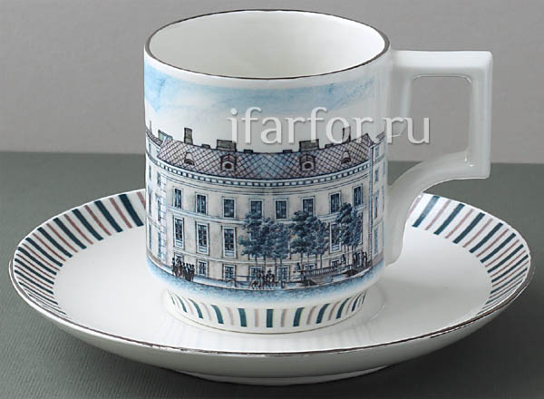 Чашка с блюдцем чайный Ассамблея
