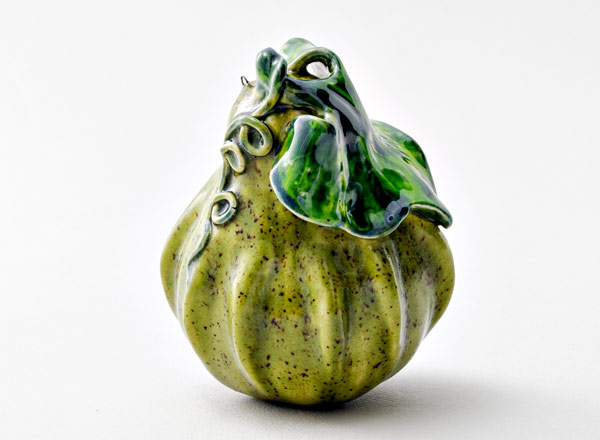 Sculpture Decorative green pumpkin