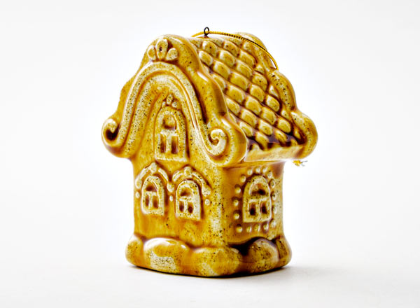 Елочная игрушка Домик Домик золото