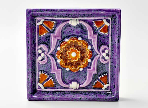 Изразец Цветок 2 сиреневый