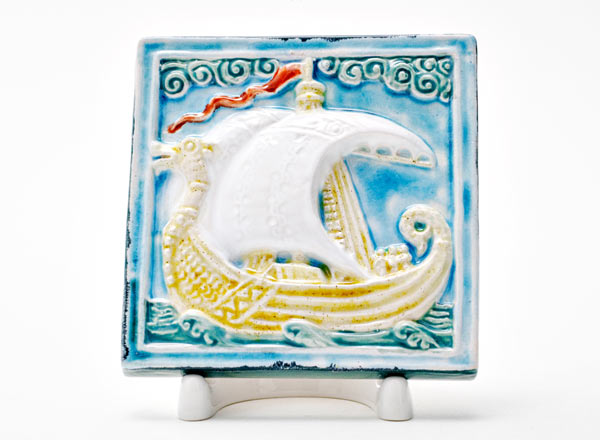 Изразец малый Ладья 1