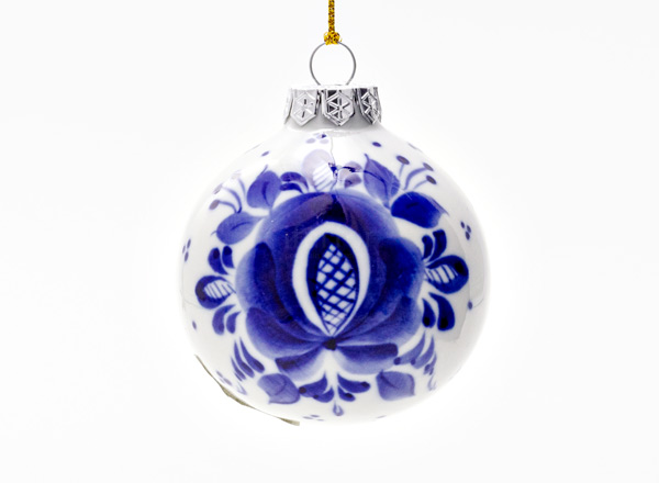 Christmas tree toy Christmas ball Gzhel