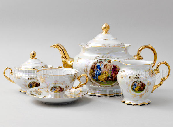 Сервиз чайный Мадонна Перламутр 6/17 Фредерика