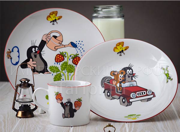 Комплект детский в подарочной коробке Крот и машинка THUN