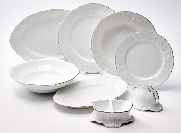 Сервиз столовый Бернадотт Платиновый узор 6/23 Бернадотт