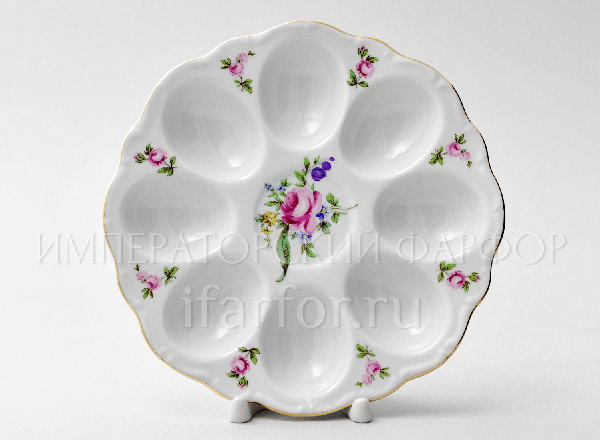 Поднос для яиц Корона Полевой цветок 2 Корона Круглый лоток на 8 яиц