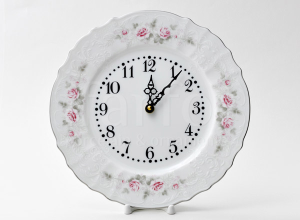 Часы круглые Бернадотт Серая роза платина Бернадотт