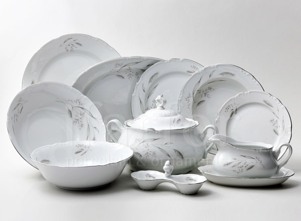 Сервиз столовый Констанция Серебряные колосья 6/27 Констанция