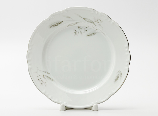 Тарелка десертная Констанция Серебряные колосья