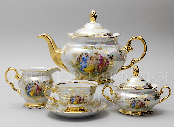 Сервиз чайный Мадонна Перламутр 6/15 Корона