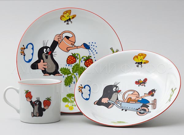 Комплект детский в подарочной коробке Крот-садовник THUN